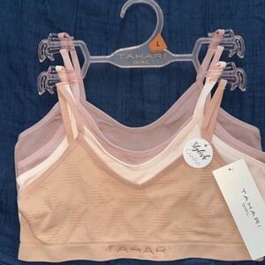 🌴Tahari Girl Seamless Comfort Bras 4-Pack Size L